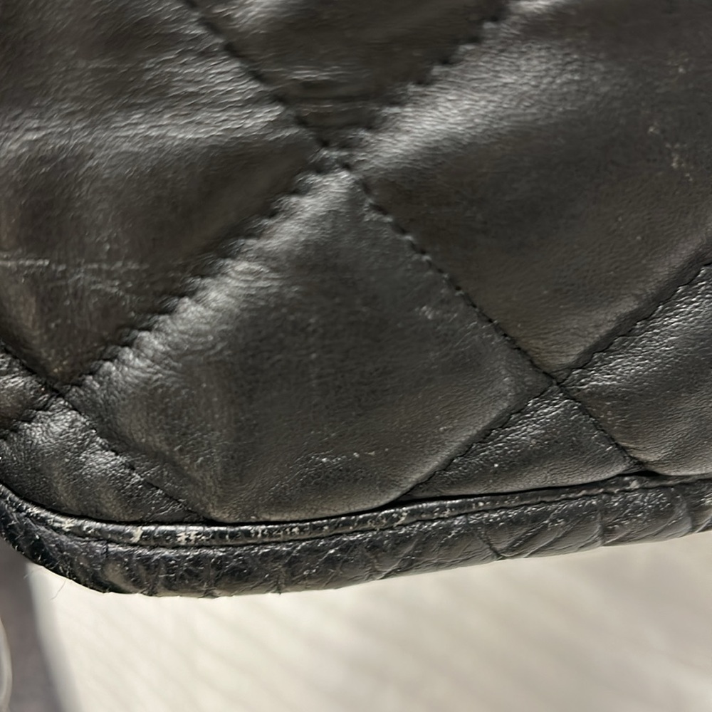 Vtg :Knowles & Carter Quilted Leather Jacket View 6